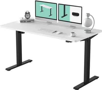 Produktbild von FLEXISPOT Schreibtisch Basic-Series, Elektrisch höhenverstellbarer Schreibtisch, 2- Fach-Teleskop