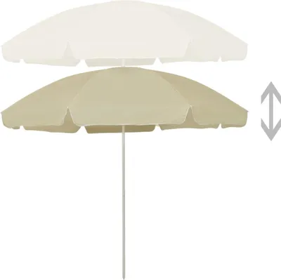 Produktbild von vidaXL Strandschirm Sandgelb 300 cm
