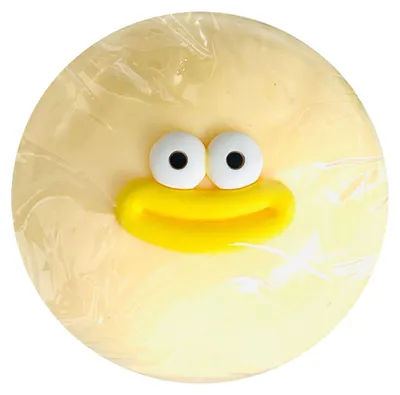 Produktbild von Gedämpftes Brötchen mit Wurstmund-Motiv, Stressabbau-Knödel, sensorisches Fidget-Spielzeug, langsam aufsteigender Stressball, Entspannungsknetball, Handspielzeug
