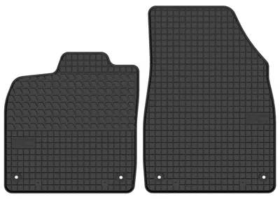 Produktbild von Gummi-Fußmatten Vorne für Volkswagen ID.3 2019- (Schrägheck) – 2-tlg, Schwarz, passgenau – Wielganizator SolidTread