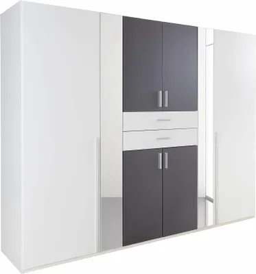 Image de Armoire de chambre à coucher Vanea Modèle au choix : blanc / graphite