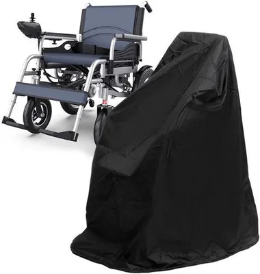 Image de Housse imperméable pour fauteuils roulants, 115 x 65 x 120 cm, résistante à la pluie