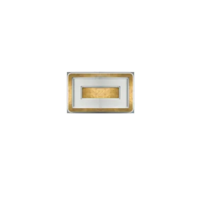 Zdjęcie produktu dla Współczesna lampa sufitowa Halò Metal Leaf Gold Led 45W