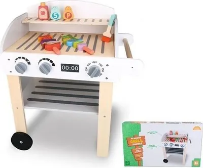 Produktbild von Kindergrill aus Holz mit Zubehör