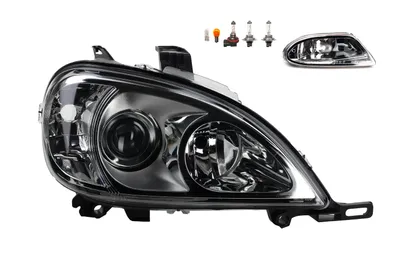 Zdjęcie produktu dla Johns, Reflektory pasujące do Mercedes W163 M-Class 10/01-06/05 H7 Re.+Fog+Light. 1638204661 A1638204661 1638200428 1638200228 A1638200228 A1638