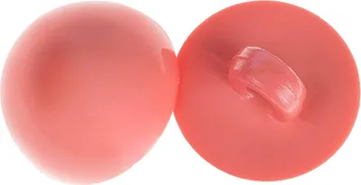 Zdjęcie produktu dla Guzik - zestaw 6 szt. - średnica 10 mm - różowy