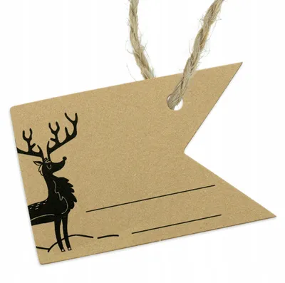 Produktbild von Allbag Papier Geschenkanhänger Rentier 10 Stück