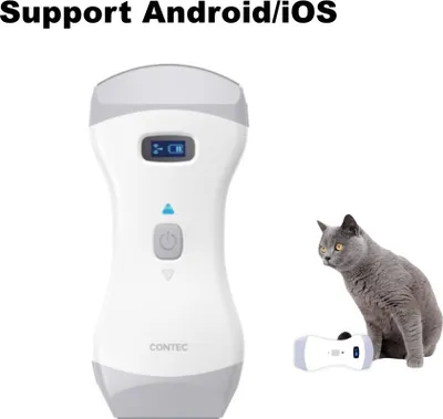 Produktbild von Veterinär-Ultraschallscanner tragbar Farbdoppler Doppelkopfsonde Hund, Katze, Schaf, Pferd, Kuh