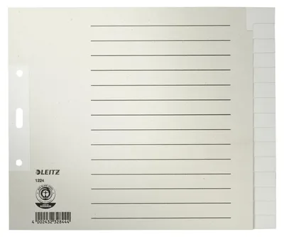 Obrázok produktu pre Leitz 12240085, Karta s prázdnym zoznamom, Papája, Šedá, 100 g/m², 240 mm, 200 mm