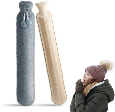 Produktbild von Wärmebeutel - Weiches Fleece-Deckel - Fassungsvermögen 2L - Geeignet Für Nacken, Schultern, Bauch Und Rücken