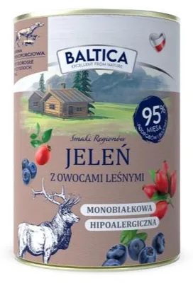 Zdjęcie produktu dla BALTICA SMAKI REGIONÓW Jeleń z owocami leśnymi 400g