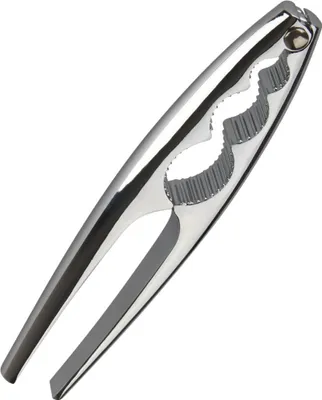 Image de Casse-noix Fackelmann, casse-noix de qualité supérieure, robuste en zinc moulé sous pression avec très bonne transmission de la force (couleur : argent)