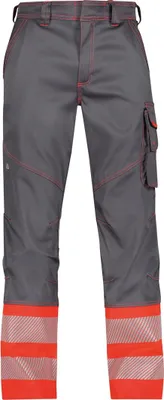 Produktbild von Dassy Warnschutz Bundhose Stretch Princeton PESCOSPA76 STANDARD Gr. 54 zementgrau/neonrot