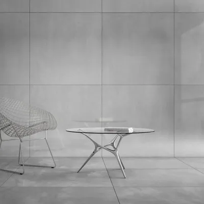 Zdjęcie produktu dla CASA39 Płytki z efektem metalu, kolor szary, 90 x 90 cm, Casalgrande Padana Steeltech