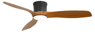 Obrázok produktu pre Stropný ventilátor, motor s reverzným chodom na jednosmerný prúd, diaľkové ovládanie, čierny, 30 W, 220 V