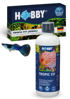 Produktbild von HOBBY Aquaristik Tropic Fit I 250 ml I Schwarzwasserpräparat für naturidentische