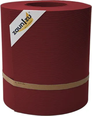 Produktbild von Sichtschutzstreifen zaun|zu RILLE MAXI 26m Rolle Blende für 24cm Gittermatten Bordeauxrot 26m