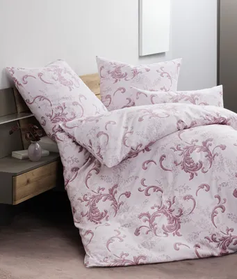 Produktbild von Janine Design Edelflanell-Bettwäsche-Garnitur Chinchilla S 78068 Farbe rosenholz Größe 135x200+80x80