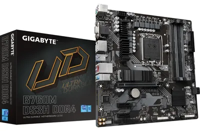 Produktbild von GIGABYTE Mainboard B760M DS3H DDR4 - Micro ATX - Sockel Intel 1700 - Intel B760 rev. 1.0