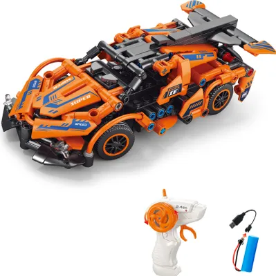 Immagine prodotto di WIKY Set di costruzioni Auto arancione RC telecomandata 18,5 cm 319 pezzi