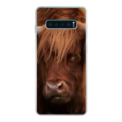 Produktbild von MuchoWow® Handyhülle Schutzhülle Hülle für Samsung Galaxy S10 Lite Schottischer Highlander - Orange - Tiere Silikon Softcase Handy Hülle - Schutz