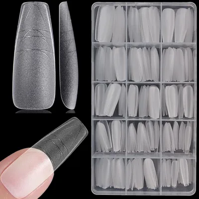 Produktbild von Ballerina Nageltips 300 Stück, 15 Größen, PMMA Harz, für DIY Nail Art, für Nagelsalons