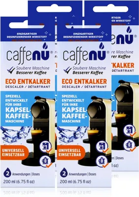 Produktbild von Caffenu Eco Entkalker 200ml - Speziell für Kapsel-Kaffee-Maschinen (4er Pack)