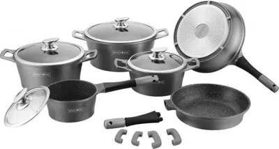 Produktbild von Royalty Line Black 14-teiliges Topfset,