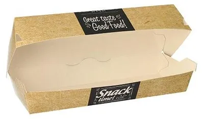 Produktbild von Baguetteboxen, Pappe "pure" 6,5 cm x 7,5 cm x 21 cm "Good Food"