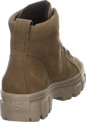 Produktbild von Paul Green Super Soft Schnürboot - Olive Veloursleder Größe: 40.5 Normal