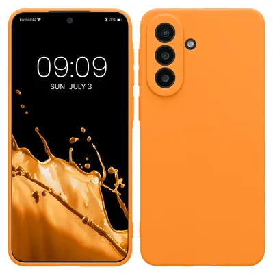 Produktbild von kwmobile Handyhülle für Samsung Galaxy A57 5G Hülle - weiches Handy Silikon Case - Schutzhülle Cover - Fruity Orange
