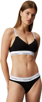 Produktbild von Calvin Klein Damen BH Bralette Lightly Lined Vorgeformt, Schwarz (Black), S
