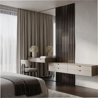 Immagine prodotto di Confezione da 32 pezzi – Strisce acustiche a lamelle LOZA-3 | Larghezza striscia 3 cm | Decorazione murale | Colore: wengé