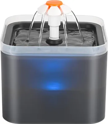 Obrázek produktu pro Extrémně tichá fontánka pro kočky, LED, trojitá filtrace, 3 režimy, AONBOY.