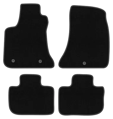 Zdjęcie produktu dla Dywaniki samochodowe welurowe BASIC do: Dodge Charger (2006-2010, coupe) czarne, z mocowaniami