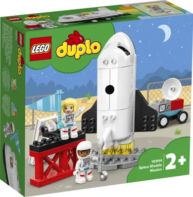 Produktbild von LEGO 10944 DUPLO Spaceshuttle Weltraummission, Spielzeug-Rakete mit Steine für Kleinkinder ab 2 Jahre, mit Astronauten-Figuren