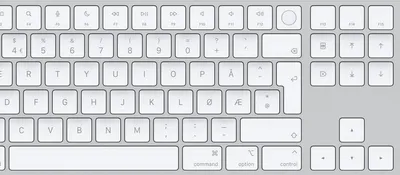 Zdjęcie produktu dla Apple Magic, Przewodowy i Bezprzewodowy, USB + Bluetooth, QWERTY, Biały