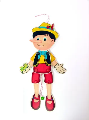 Obrázek produktu pro Dřevěná hračka skákadlo Pinocchio ŠxDxV 200x25x430mm NOVINKA