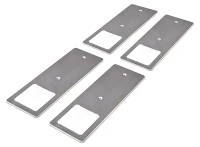 Produktbild von kalb | LED Unterbauleuchten Edelstahl gebürstet 5W - Küchenleuchte 4er Set warmweiß