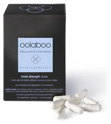 Productafbeelding van Oolaboo - Inner Strength - Dose - Hair, Skin & Nail Nutrition Once a Day Dose - 30 Capsules