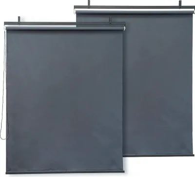 Immagine prodotto di set di 2 tende a pergola - 124 x 225 cm - grigio antracite