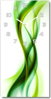 Immagine prodotto di Orologio da parete in vetro – 30x60 cm - Quadro in vetro - Orologio in vetro - Vetro temperato - Onde astratte