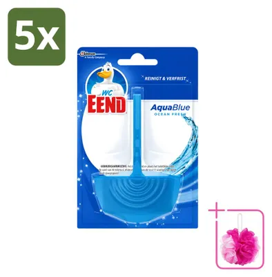 Produktbild von 5 x WC Eend Toiletblok Aqua Blue - 40 g - Sparpackung - 5 Stücke