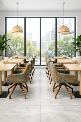 Zdjęcie produktu dla Fotel obrotowy do salonu kawiarni do lobby AMARIS 73 MELANGE SK5