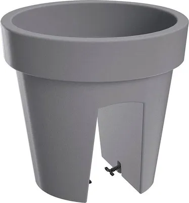 Image de Květináč na zábradlí LOFLY RAILING 24,5 cm - barva: šedý kámen