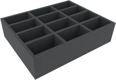 Produktbild von Schaumstoffeinlage 12 Fächer für Miniaturen und Spielmaterial