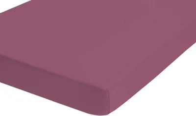 Produktbild von biberna Jersey-Elastic-Spannbetttuch 0077866 color: brombeer, size: 1x 120x200 cm - 130x220 cm