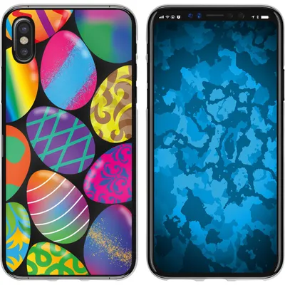 Produktbild von PhoneNatic Case kompatibel mit Apple iPhone X / XS Silikon-Hülle Ostern M3