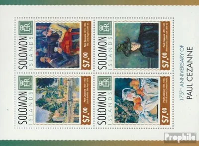 Produktbild von Briefmarken Salomoninseln 2014 Mi 2502-2505 Kleinbogen (kompl. Ausg.) postfrisch Paul Cézanne
