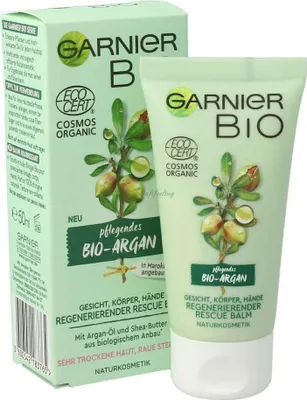 Produktbild von Garnier Organic Regenerating Argan Rescue Balm ith Argan Oil and Shea Butter 50ml